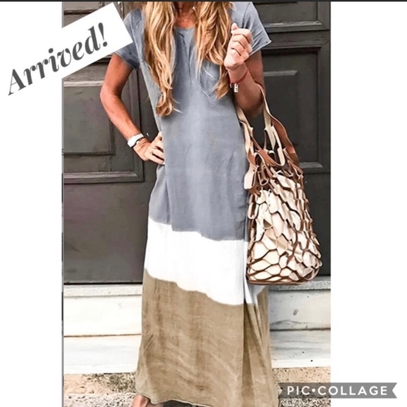 Blu Trends Dresses & Skirts - 1 Left!! Tri-Color Maxi Dress